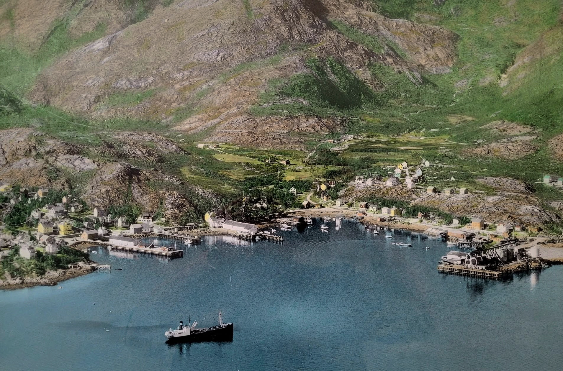 Lødingen harbour in the fifties